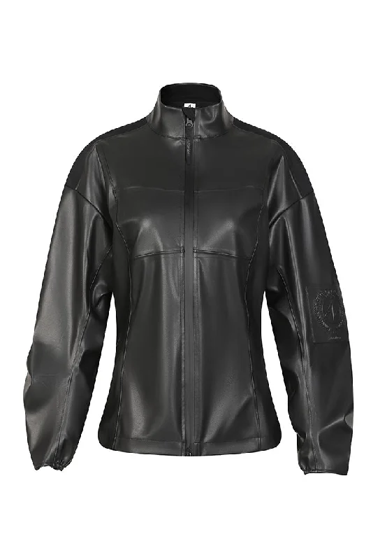 Vegan Leather Windbreaker