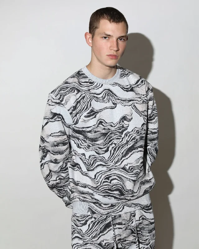 Canyon Strata Hyper Reality Knit Crewneck Sweatshirt (FINAL SALE)