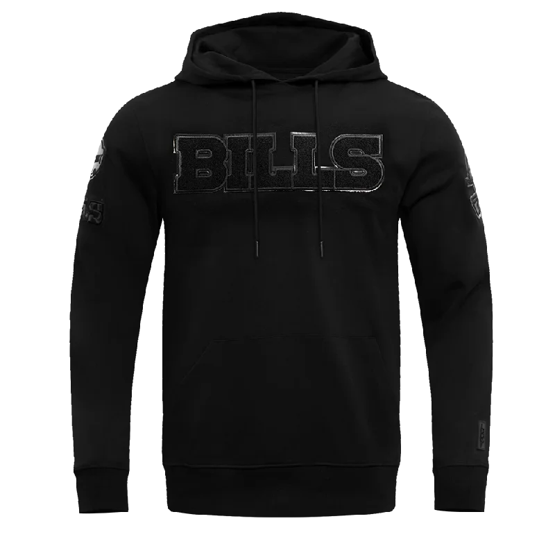 NFL BUFFALO BILLS TRIPLE BLACK MEN'S PO HOODIE (TRIPLE BLACK)