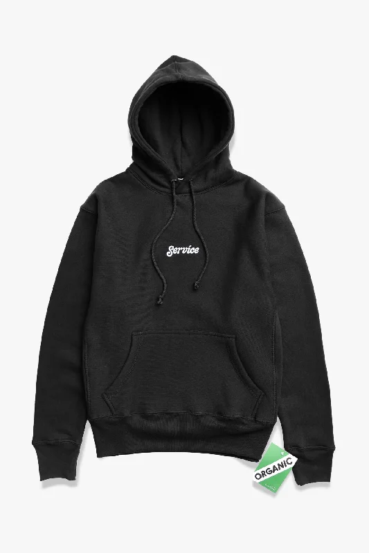 Service Works - 12oz Service Embroidered Hoodie - Black