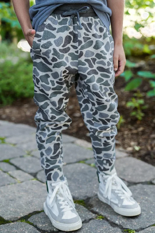 Youth Fleece Jogger - Classic Deer Camo