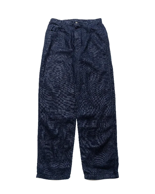 James Coward Set Up Pants Overdyed Indigo Belgian Linen