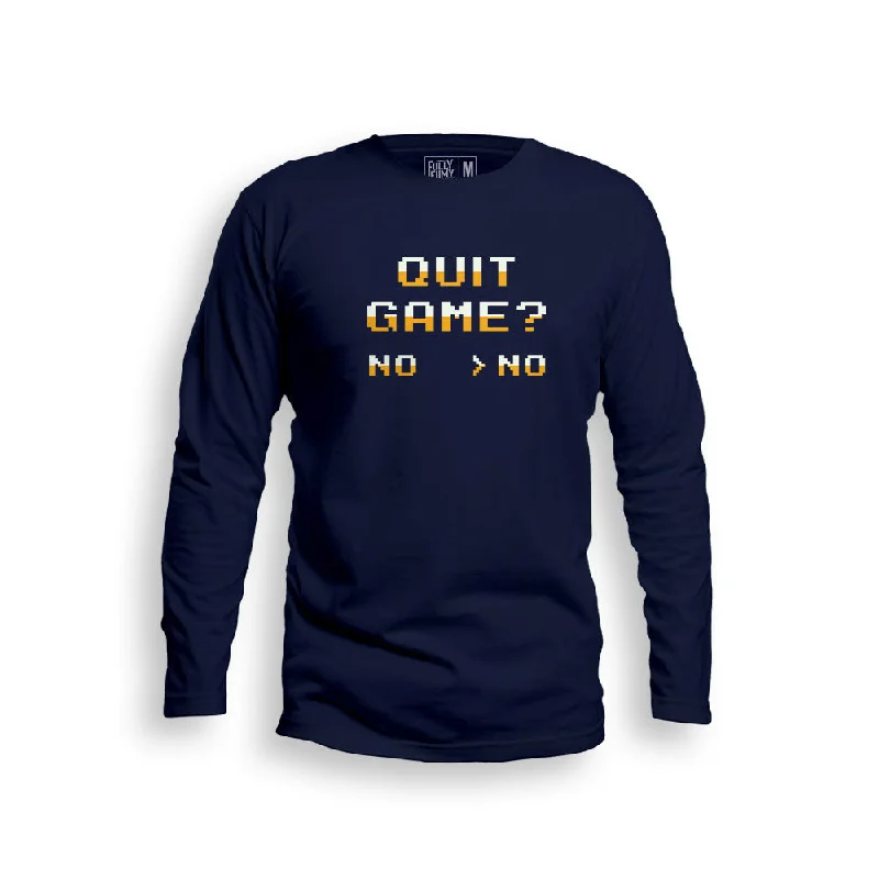 Quit Game Full Sleeve T-Shirt