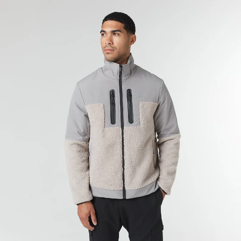 Ripstop Borg Panel Jacket | Stone