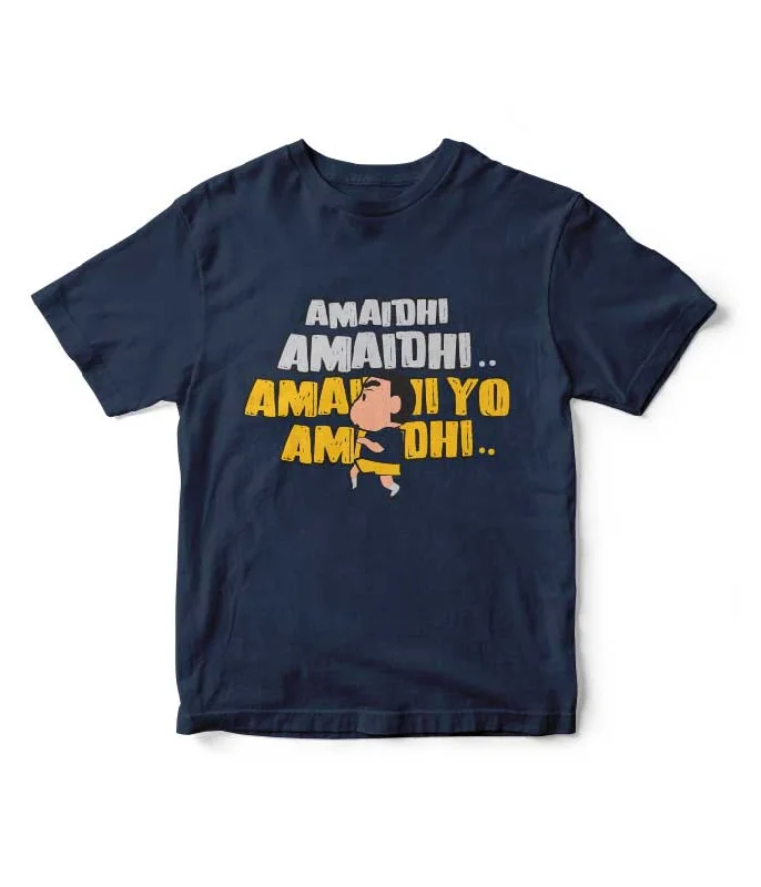 ShinChan - Army for Peace Kids T-Shirt - Navy