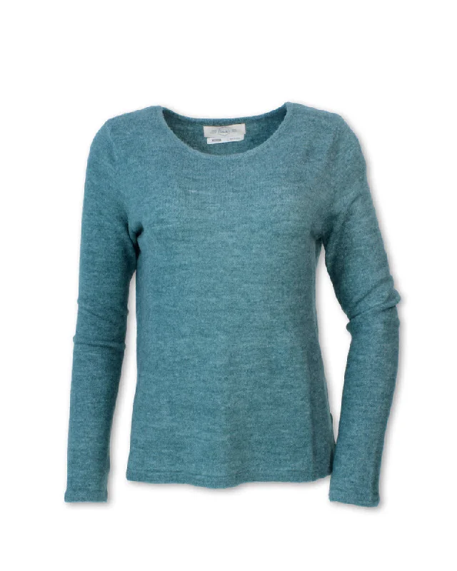 WOOL BLEND CREW SWEATER