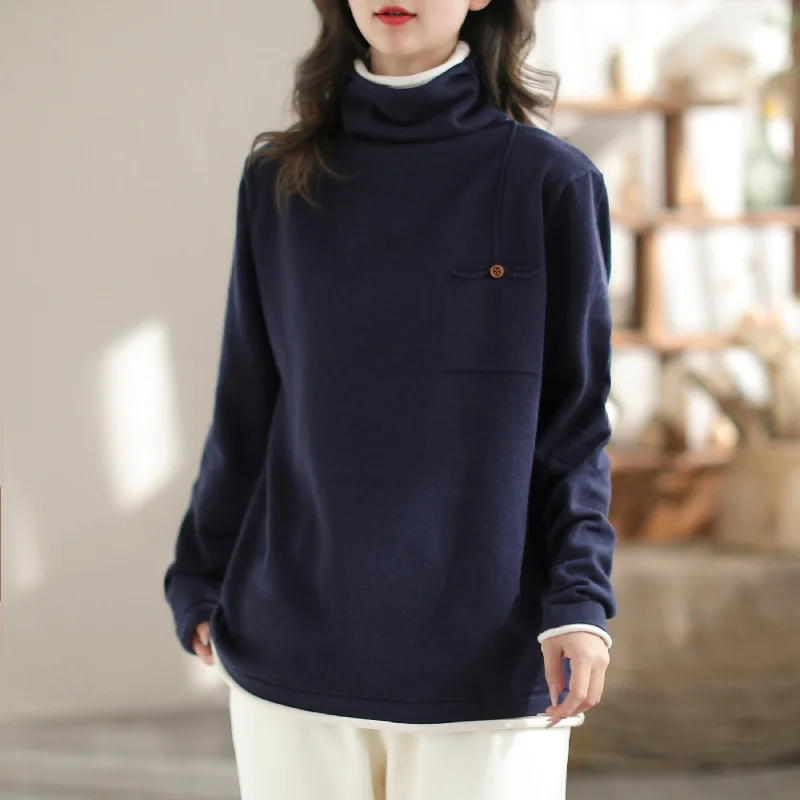 Autumn Loose Casual Turtuleneck Sweater