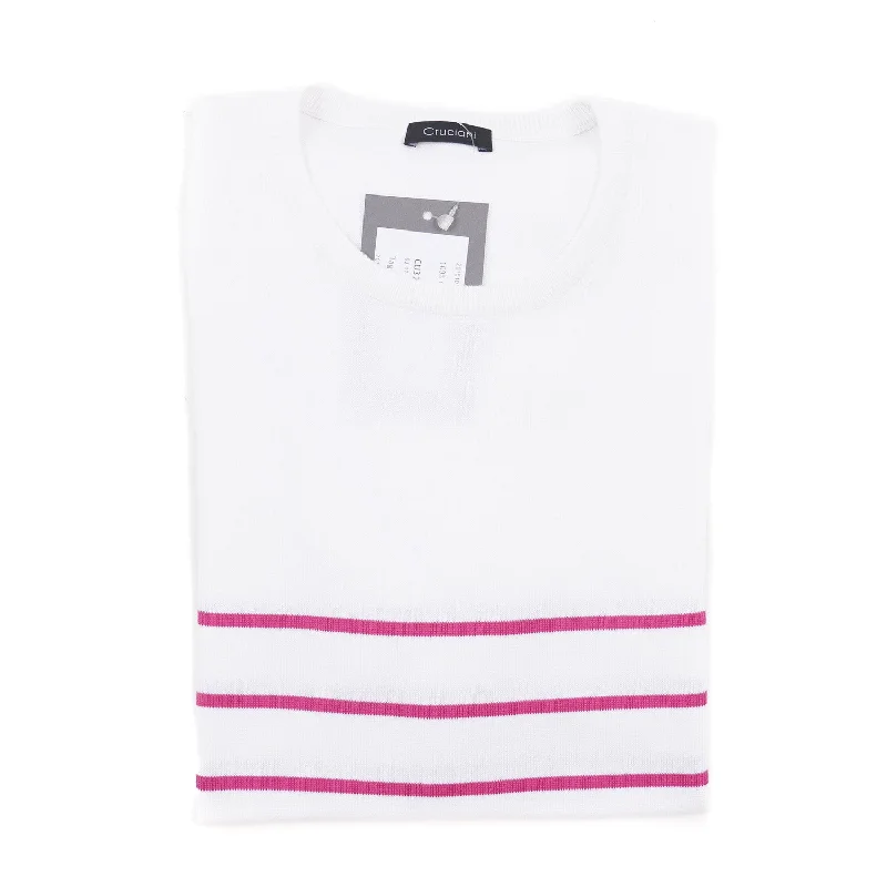 Cruciani Short-Sleeve Cotton Sweater