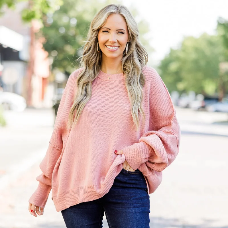 Magically Perfect Sweater, Mauve