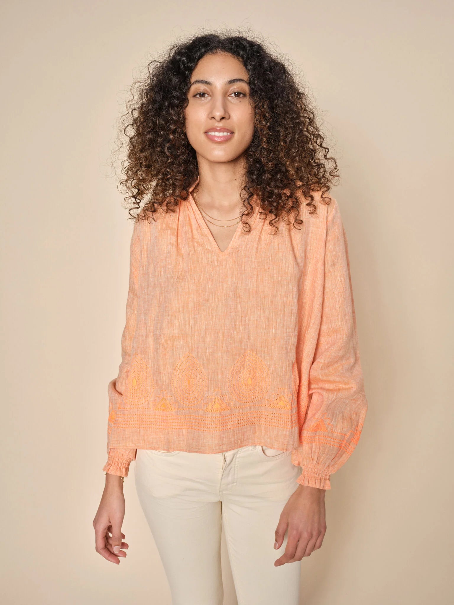 Mos Mosh Jamana Blouse - Coral Reef