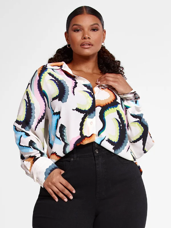 Cia Multicolor Print Button Down Shirt