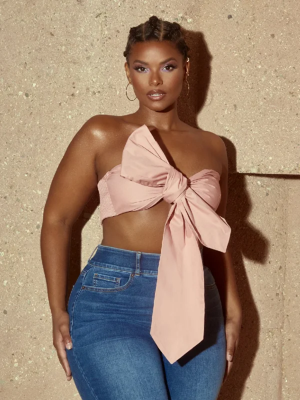 Novah Bow Front Crop Top