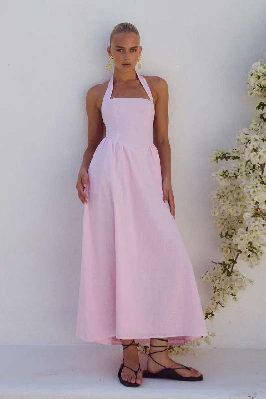 LOCKLEA MIDI DRESS - PINK